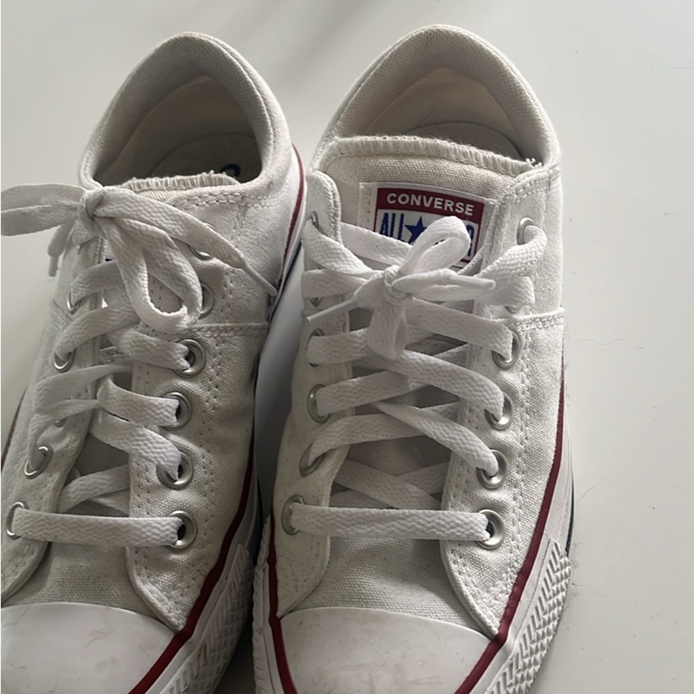 Converse White Canvas Chuck Taylor Sneakers
